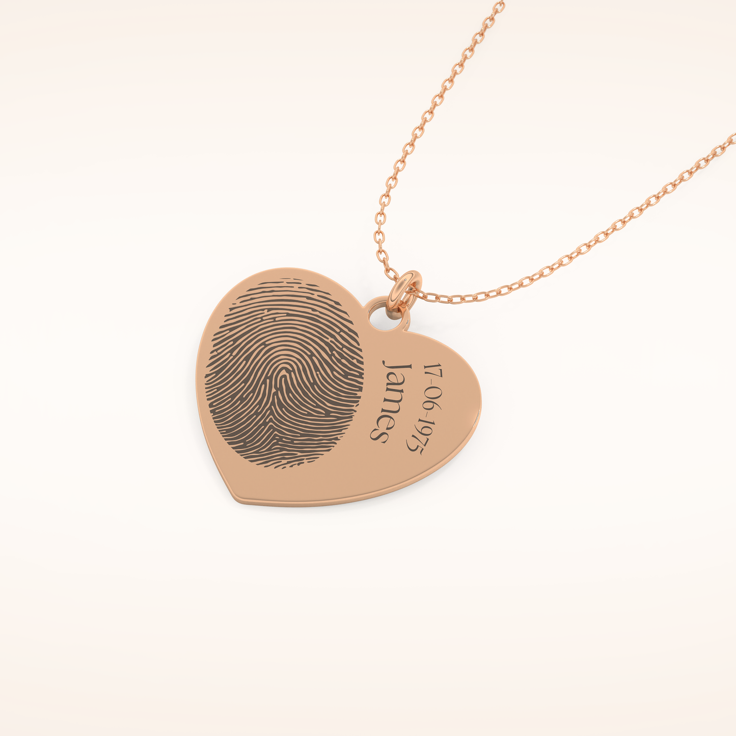 Custom Personalized Fingerprint Pendant Necklace – Crafted with Meaning 15