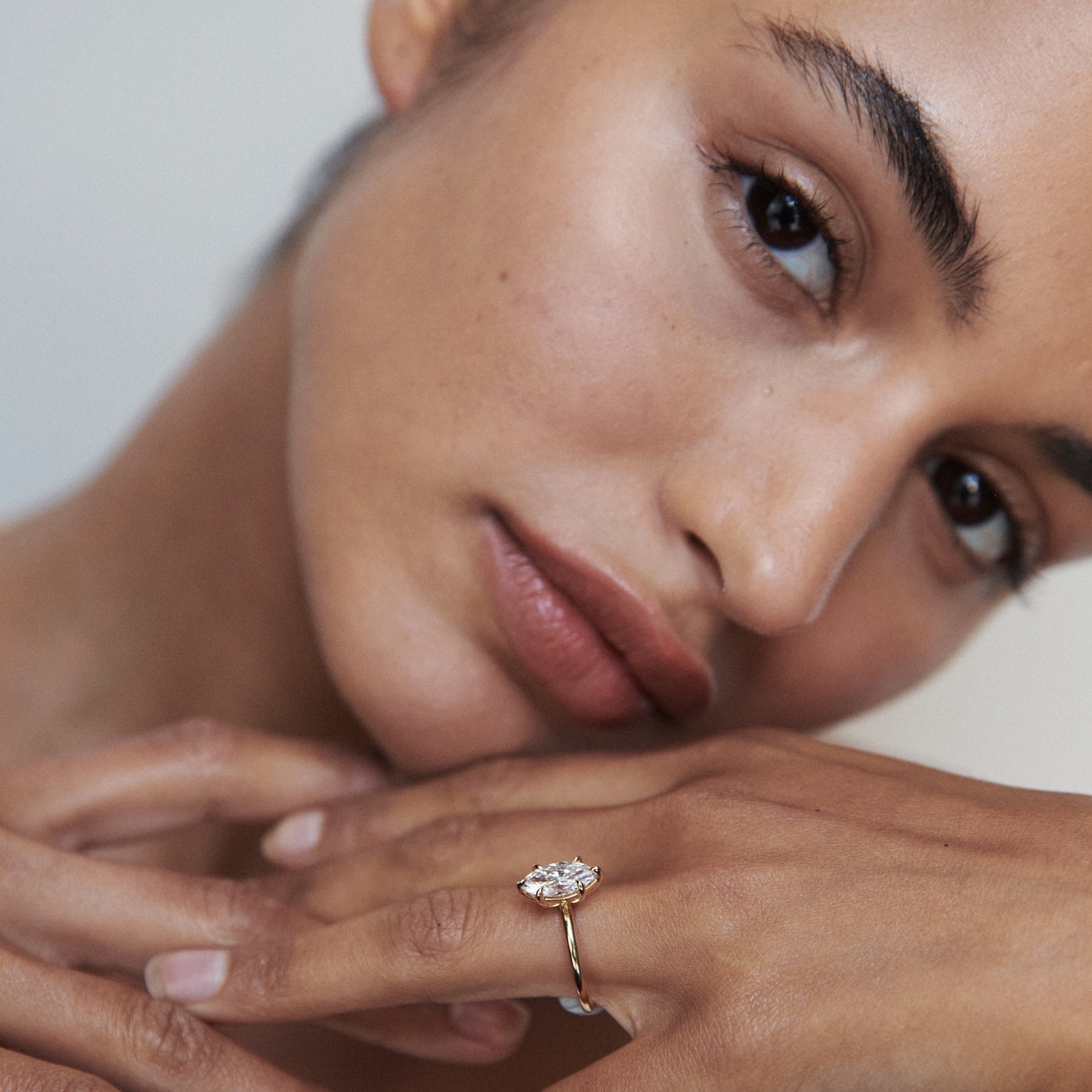 Solitaire Engagement Ring Featuring 1.5 CT Marquise Moissanite 5