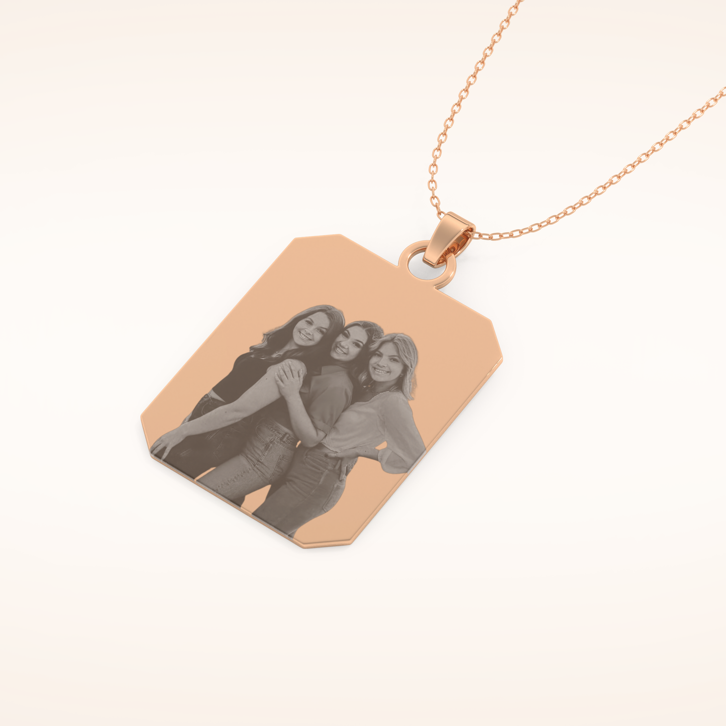 Custom Photo Engraved Pendant Necklace – Crafted with Meaning 15