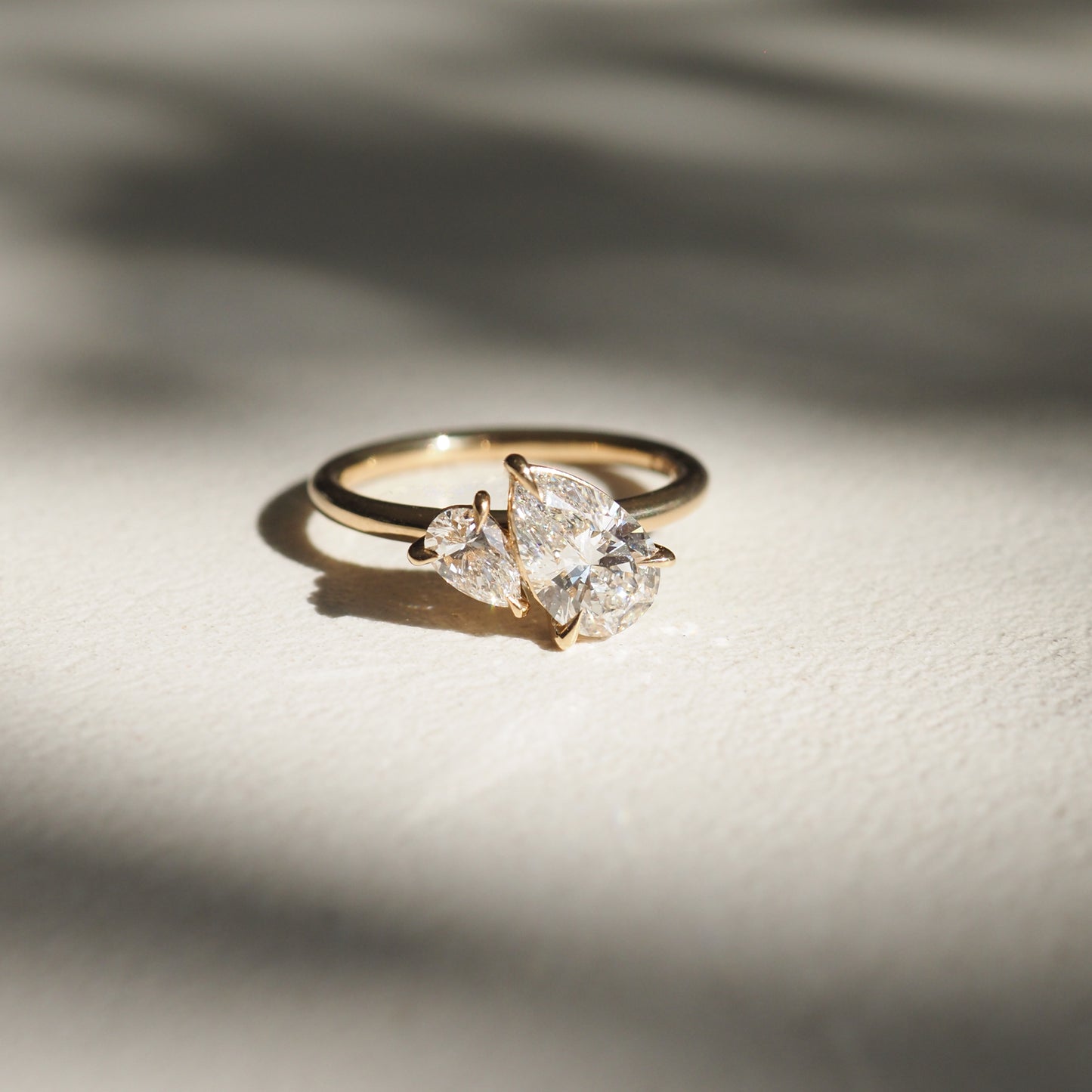 Solitaire Engagement Ring Featuring 1.5 CT Pear Moissanite 4