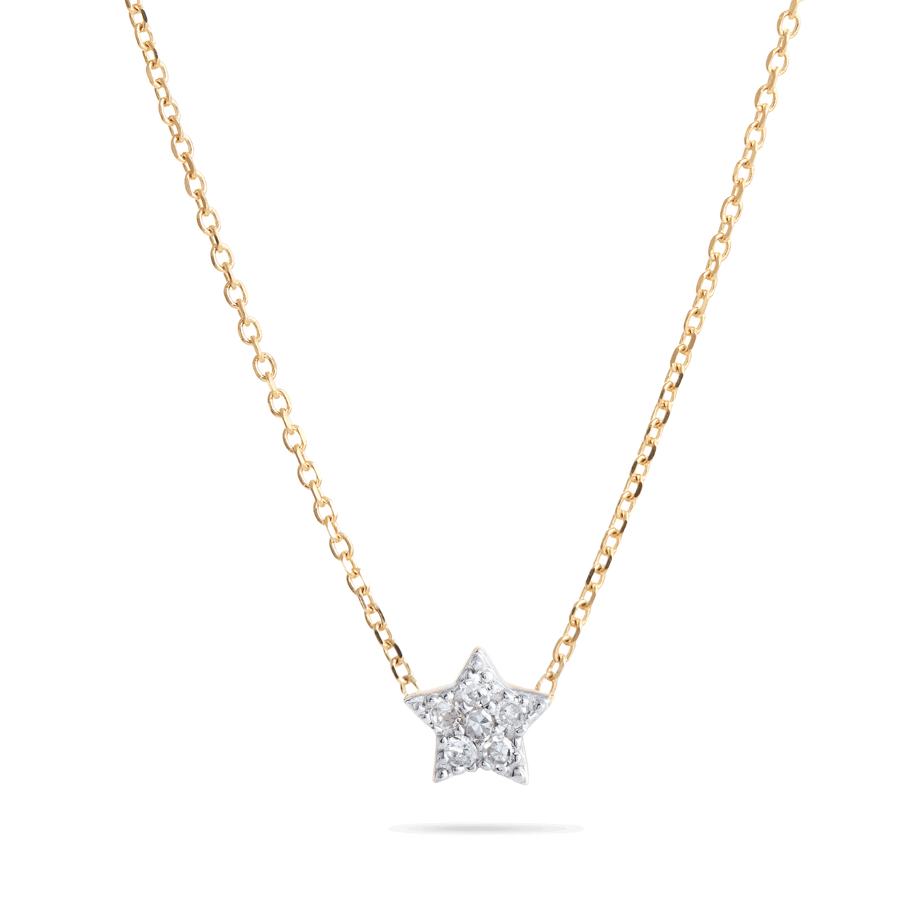 0.05 Carats Round Shape Moissanite StarNecklace 8