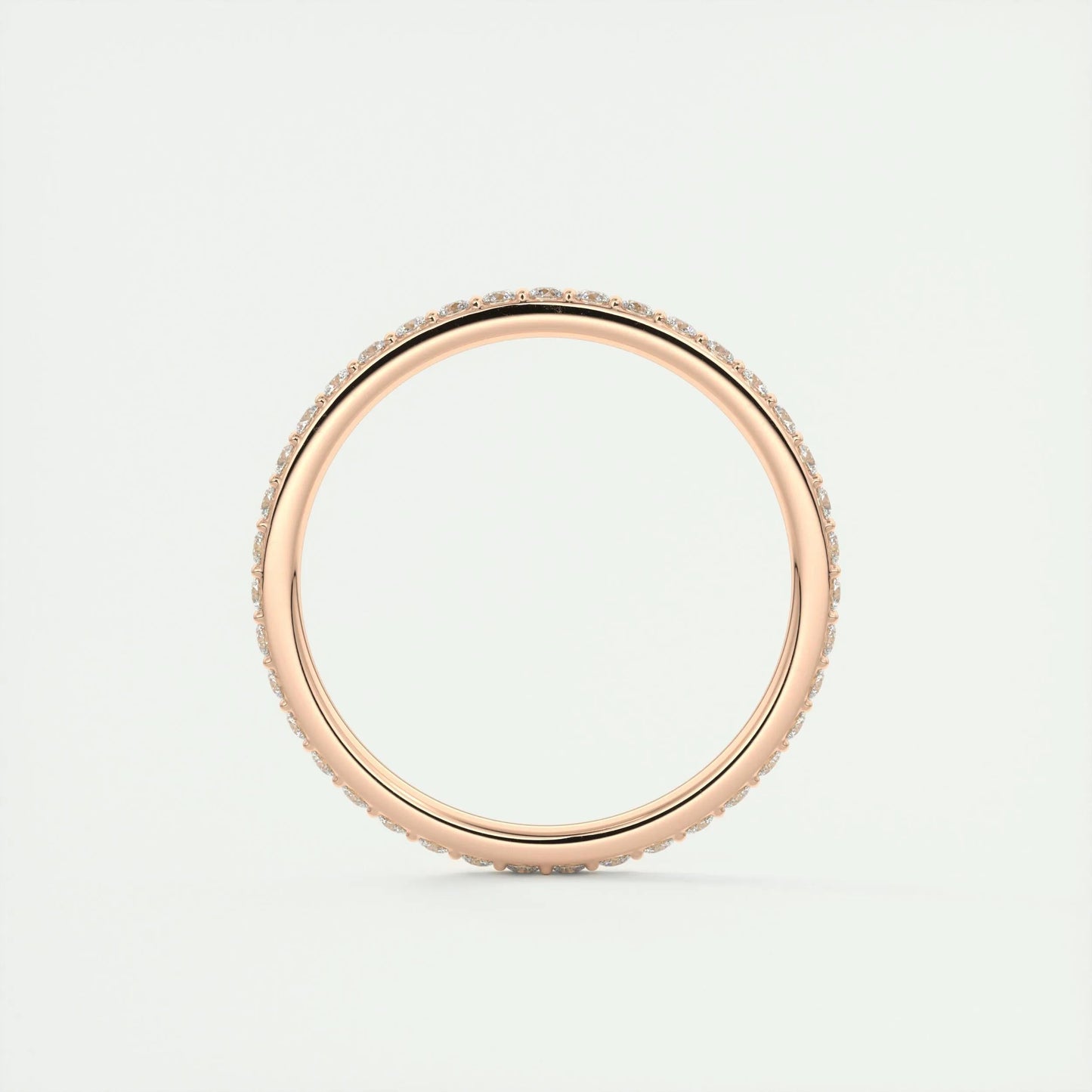 Full Eternity Wedding Band Featuring 0.37 TCW Round Moissanite 15