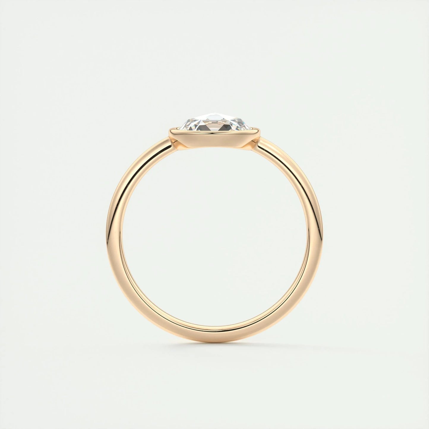 Solitaire Engagement Ring Featuring 1.19 CT Round Moissanite 19