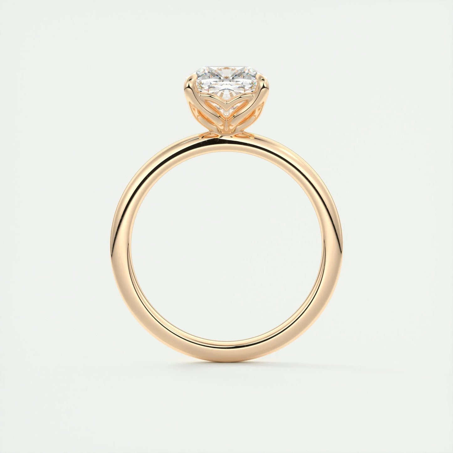 Solitaire Engagement Ring Featuring 1.49 CT Cushion Moissanite 21