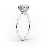 Hidden Halo Engagement Ring Featuring 2.0 CT Oval Moissanite 2