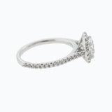 Round Halo & Pave Lab Grown Diamond Engagement Ring