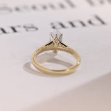 Stunning 1.0 - 2.0 CT Marquise Moissanite Engagement Ring Solitaire Style 5