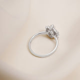 Stunning 1.0 - 2.0 CT Marquise Moissanite Engagement Ring with Cluster Design 8