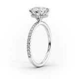 Hidden Halo Engagement Ring Featuring 2.50 CT Pear Moissanite 2