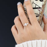 Marquise Cluster Lab-Grown Diamond Engagement Ring