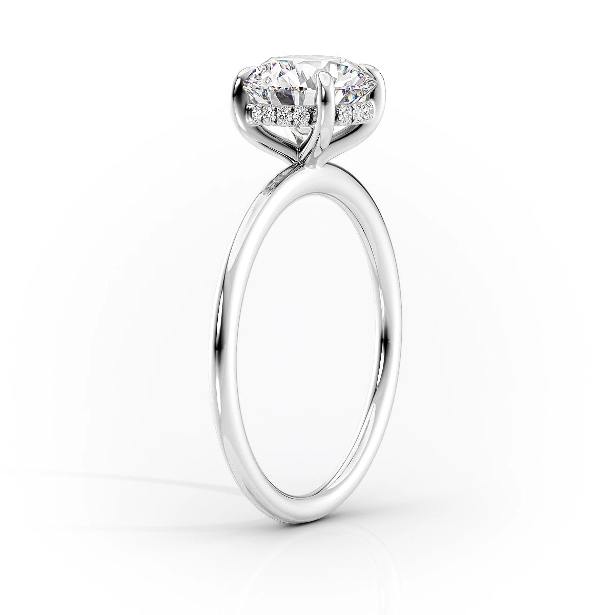 Hidden Halo Engagement Ring Featuring 3.0 CT Marquise Moissanite 2