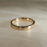Flush Setting Wedding Band Featuring 0.15 TCW Round Moissanite 3