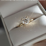 Solitaire Engagement Ring Featuring 1.5 CT Round Moissanite 7