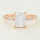 Emerald Pave Lab-Grown Diamond Engagement Ring