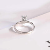 Stunning 1.0 - 2.0 CT Emerald Moissanite Engagement Ring with Hidden Halo Design 7