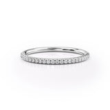 Full Eternity Wedding Band Featuring 0.15 TCW Round Moissanite 1