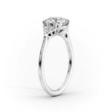 Cluster Engagement Ring Featuring 3.0 CT Pear Moissanite 2