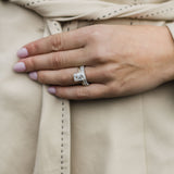 3.70 CT Radiant Solitaire Moissanite Engagement Ring 2