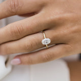 Oval Solitaire Lab Grown Diamond Engagement Ring