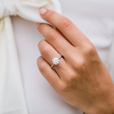 Round Solitaire Lab Grown Diamond Engagement Ring