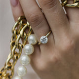 Round Solitaire Lab Grown Diamond Engagement Ring