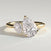 1 TCW Pear Toi et Moi Lab Grown Diamond Engagement Ring