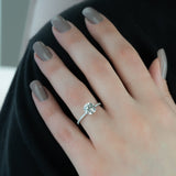 Hidden Halo Engagement Ring Featuring 2.0 CT Round Moissanite 3