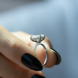 Hidden Halo & Pave Engagement Ring Featuring 1.0 CT Radiant Moissanite 5