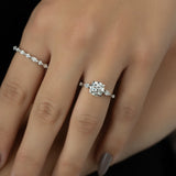 Hidden Halo Engagement Ring Featuring 1.50 CT Round Moissanite 3