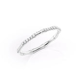 0.10 TCW Round Moissanite Unique Wedding Band - farrellouise