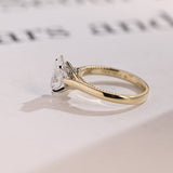 Stunning 1.0 - 2.0 CT Marquise Moissanite Engagement Ring Solitaire Style 10