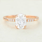 Oval Pave Lab-Grown Diamond Engagement Ring