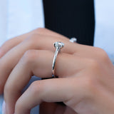 Hidden Halo Engagement Ring Featuring 1.50 CT Round Moissanite 4