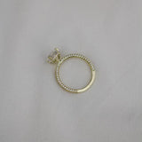 Cushion Pave Lab Grown Diamond Engagement Ring