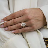 Marquise Halo & Pave Lab Grown Diamond Engagement Ring