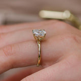 Cushion Pave Lab Grown Diamond Engagement Ring