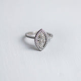 Marquise Halo & Pave Lab Grown Diamond Engagement Ring