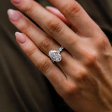 Oval Pave Lab Grown Diamond Engagement Ring