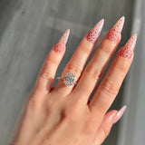 Stunning 3.50 CT Oval Moissanite Engagement Ring with Hidden Halo & Pave Design 1