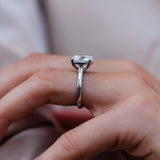 Round Solitaire Lab Grown Diamond Engagement Ring