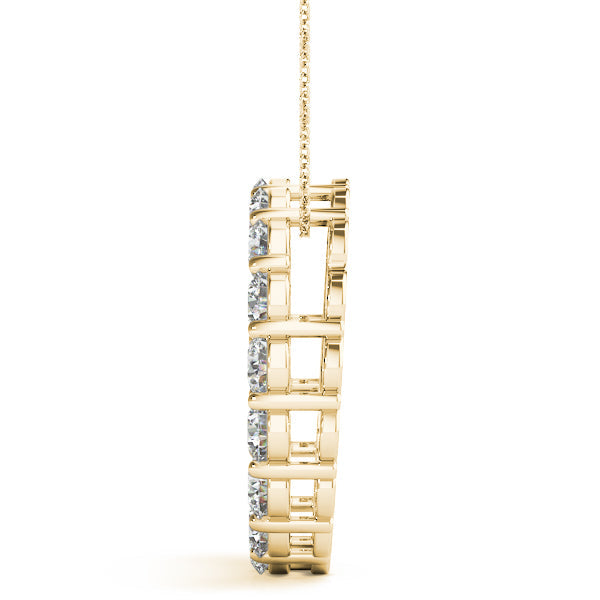 Circle Pendant  2.0 Carats Round Shape Moissanite Necklace 7