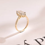 Stunning 1.0 - 2.0 CT Marquise Moissanite Engagement Ring with Solitaire Design 5