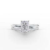 Hidden Halo Engagement Ring Featuring 2.0 CT Radiant Moissanite 5