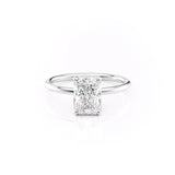 Hidden Halo Engagement Ring Featuring 2.0 CT Radiant Moissanite 1