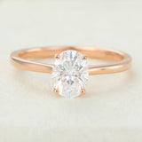 Oval Solitaire Lab-Grown Diamond Engagement Ring