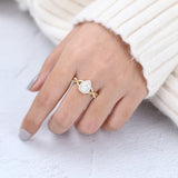 Pear Halo Pave & Twisted Pave Lab-Grown Diamond Engagement Ring