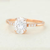 Oval Pave Lab-Grown Diamond Engagement Ring