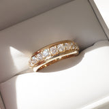 Channel Pave Wedding Band Featuring 2.20 TCW Round Moissanite 1
