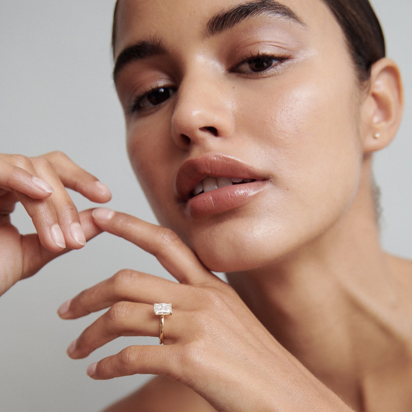 Solitaire Engagement Ring Featuring 1.5 CT Radiant Moissanite 7