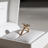 Bezel Setting Engagement Ring Featuring 1.5 CT Oval Moissanite 2